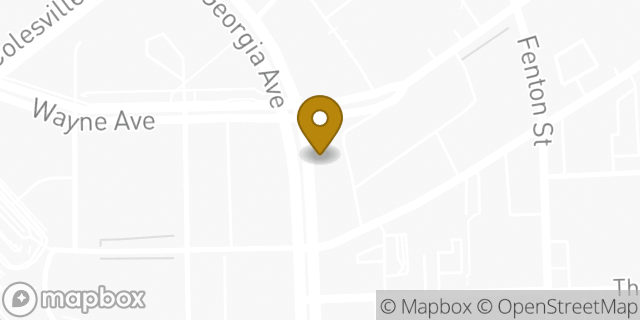 Map showing the location of Chase Bank in Silver Spring, MD 20910