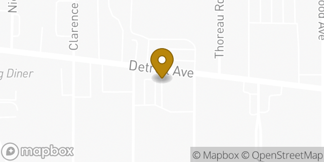 Map showing the location of Amazon Locker - Maintainer in Lakewood, OH 44107