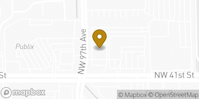 Map showing the location of Walgreens in Doral, FL 33178