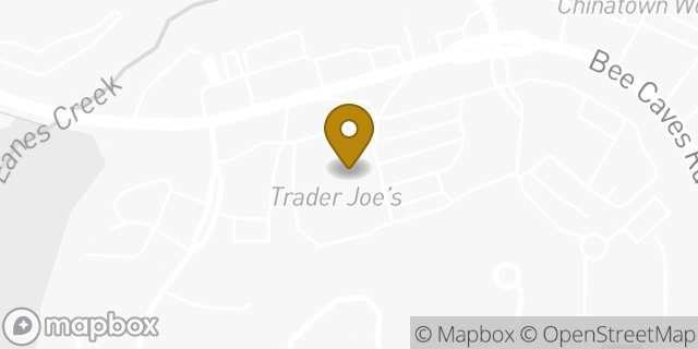 Map showing the location of Trader Joe's in Rollingwood, TX 78746