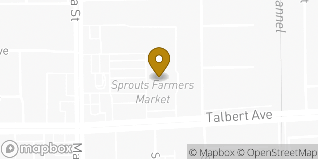 Map showing the location of Sprouts Farmers Market in Fountain Valley, CA 92708