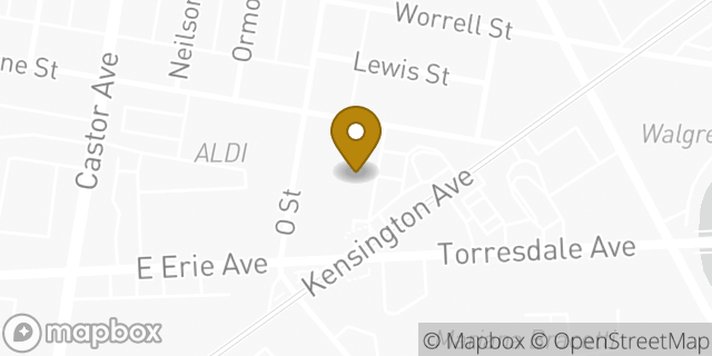 Map showing the location of The UPS Store in Philadelphia, PA 19124