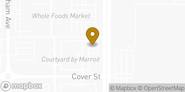 Map showing the location of Starbucks in Long Beach, CA 90808