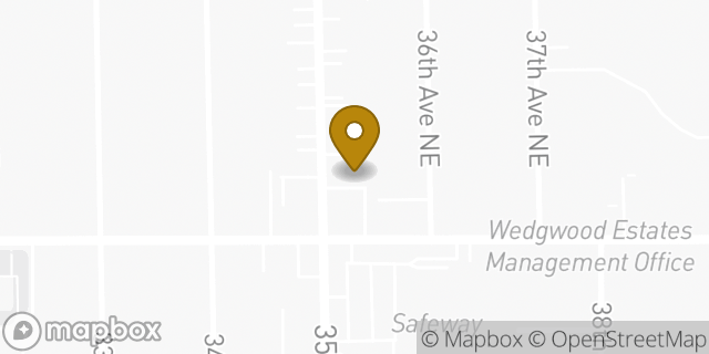 Map showing the location of Chase Bank in Seattle, WA 98115