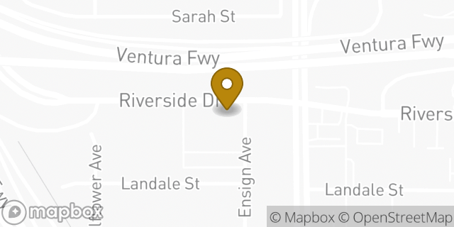 Map showing the location of The Church of Jesus Christ of Latter-day Saints in North Hollywood, CA 91602