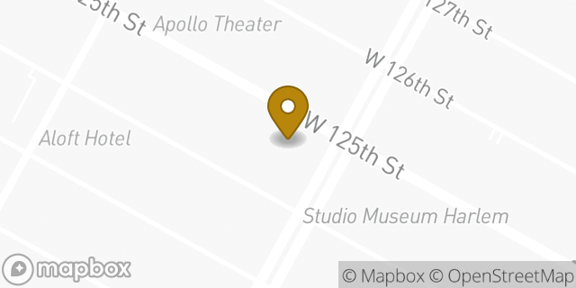 Map showing the location of Planet Fitness in New York, NY 10027