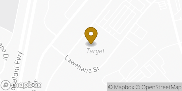 Map showing the location of Target in Honolulu, HI 96818