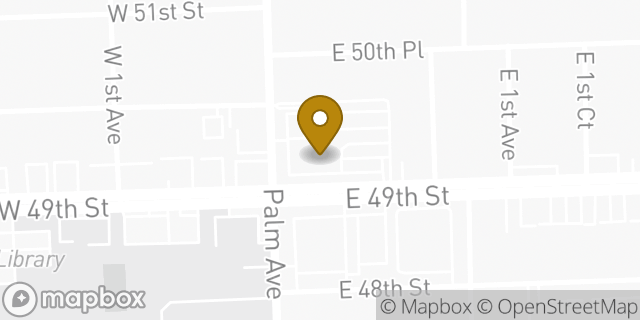 Map showing the location of Bank of America in Hialeah, FL 33013