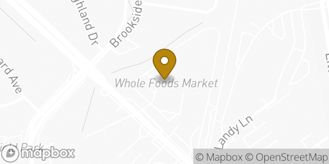 Map showing the location of Whole Foods Market in Bethesda, MD 20816