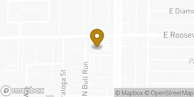 Map showing the location of Amazon Locker - Semantics in Tempe, AZ 85281