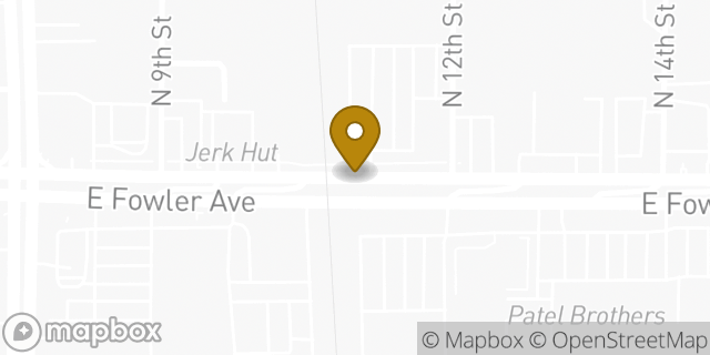 Map showing the location of Hertz Car Rental - Tampa - East Fowler HLE in Tampa, FL 33612