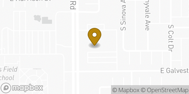 Map showing the location of The Church of Jesus Christ of Latter-day Saints in Gilbert, AZ 85295
