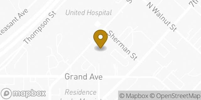 Map showing the location of Allina Health Home Oxygen & Medical Equipment in St Paul, MN 55102
