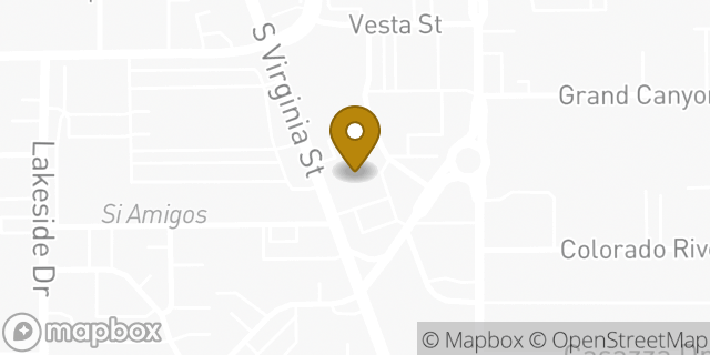 Map showing the location of AutoZone in Reno, NV 89502