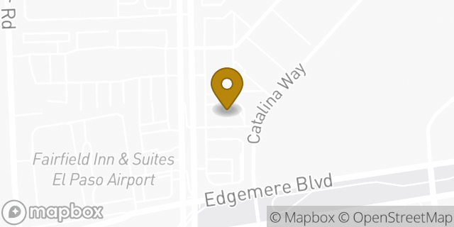 Map showing the location of Whataburger in El Paso, TX 79925