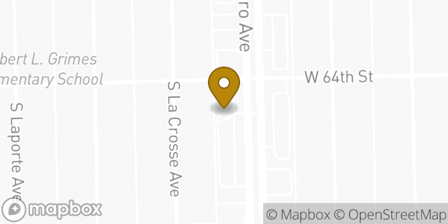 Map showing the location of Subway in Chicago, IL 60638