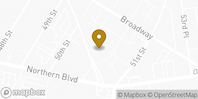 Map showing the location of Amazon Locker - Physics in Woodside, NY 11377