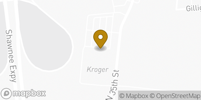 Map showing the location of Kroger in Louisville, KY 40212