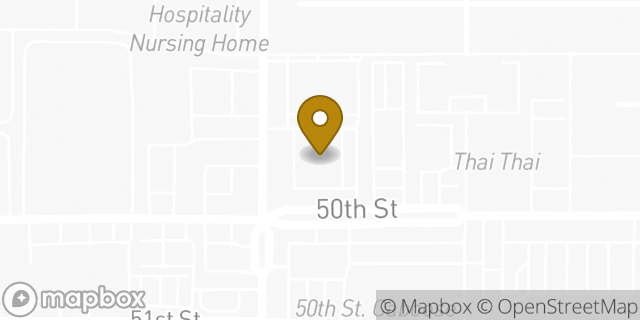 Map showing the location of Walgreens in Lubbock, TX 79414