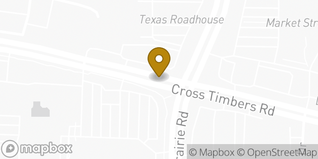 Map showing the location of ATM Kroger in Flower Mound, TX 75028