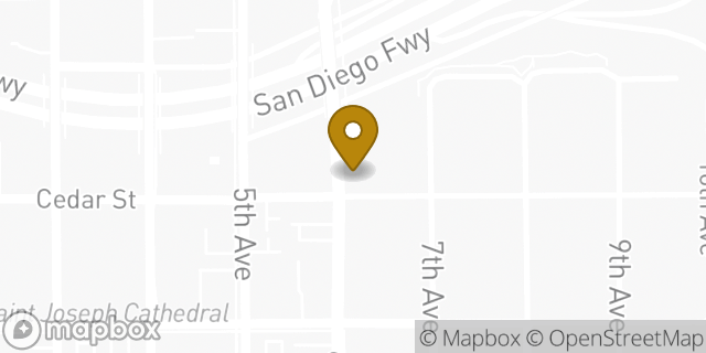 Map showing the location of 7-Eleven in San Diego, CA 92101