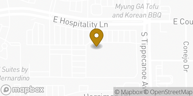 Map showing the location of Costco in San Bernardino, CA 92408