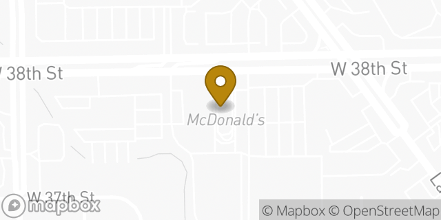 Map showing the location of McDonald's in Indianapolis, IN 46254