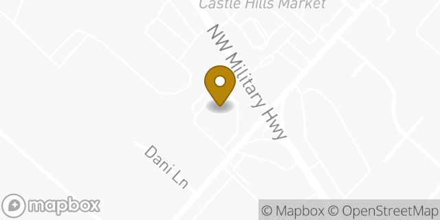 Map showing the location of CVS Pharmacy in Castle Hills, TX 78213