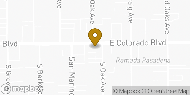 Map showing the location of Hertz in Pasadena, CA 91107