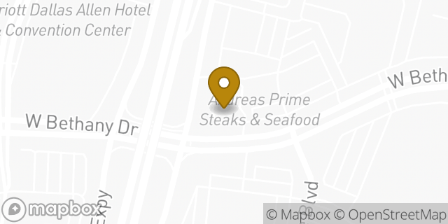 Map showing the location of Starbucks in Allen, TX 75013
