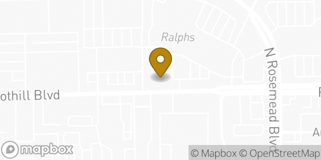 Map showing the location of Peet's Coffee in Pasadena, CA 91107