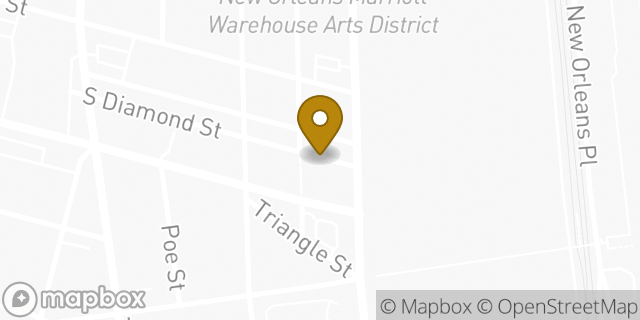 Map showing the location of Subway in New Orleans, LA 70130