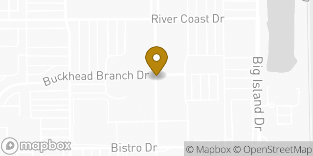 Map showing the location of Lululemon in Jacksonville, FL 32246