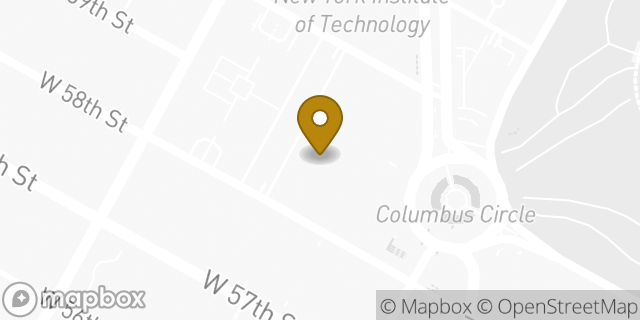 Map showing the location of Equinox Columbus Circle in New York, NY 10019