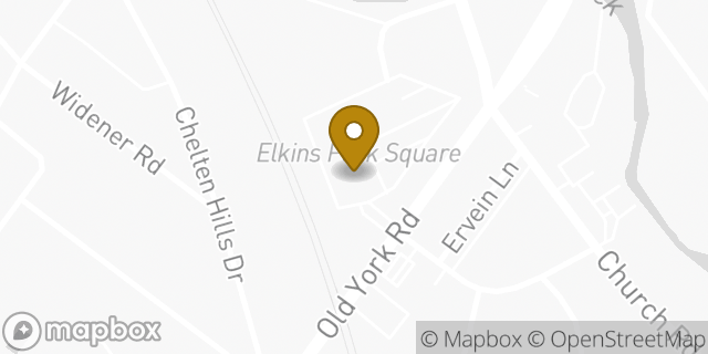 Map showing the location of Subway in Cheltenham Twp, PA 19027
