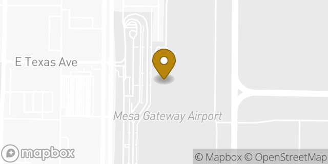 Map showing the location of Panera Bread in Mesa, AZ 85212