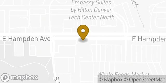 Map showing the location of Subway in Denver, CO 80231