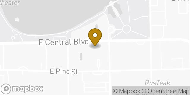 Map showing the location of The UPS Store in Orlando, FL 32801