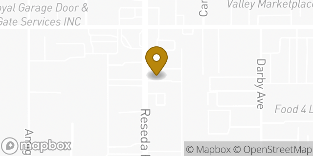 Map showing the location of Hertz in Reseda, CA 91335