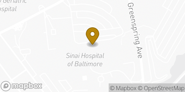 Map showing the location of Subway in Baltimore, MD 21215