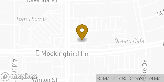 Map showing the location of 7-Eleven in Dallas, TX 75214
