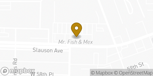Map showing the location of Subway in Los Angeles, CA 90056
