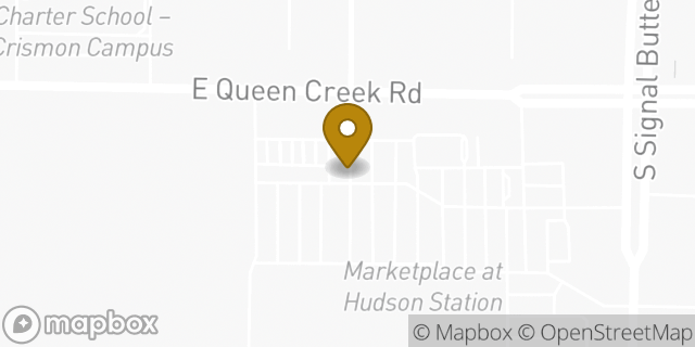 Map showing the location of McDonald's in Queen Creek, AZ 85142