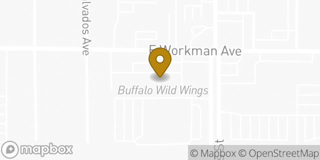 Map showing the location of Buffalo Wild Wings in West Covina, CA 91791
