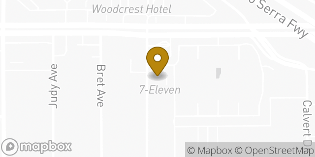 Map showing the location of Amazon Locker - Radford in Cupertino, CA 95014