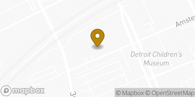 Map showing the location of Planet Fitness in Detroit, MI 48202