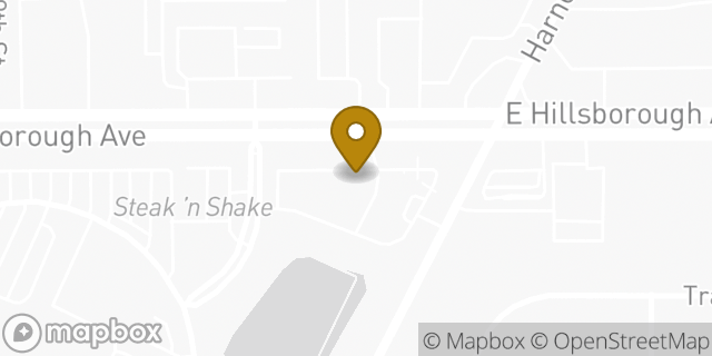 Map showing the location of Subway in Tampa, FL 33610