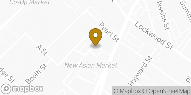 Map showing the location of Dunkin' in Providence, RI 02907