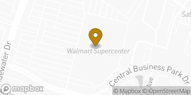 Map showing the location of Walmart Supercenter in Norfolk, VA 23505