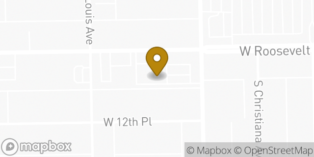 Map showing the location of Walgreens in Chicago, IL 60624